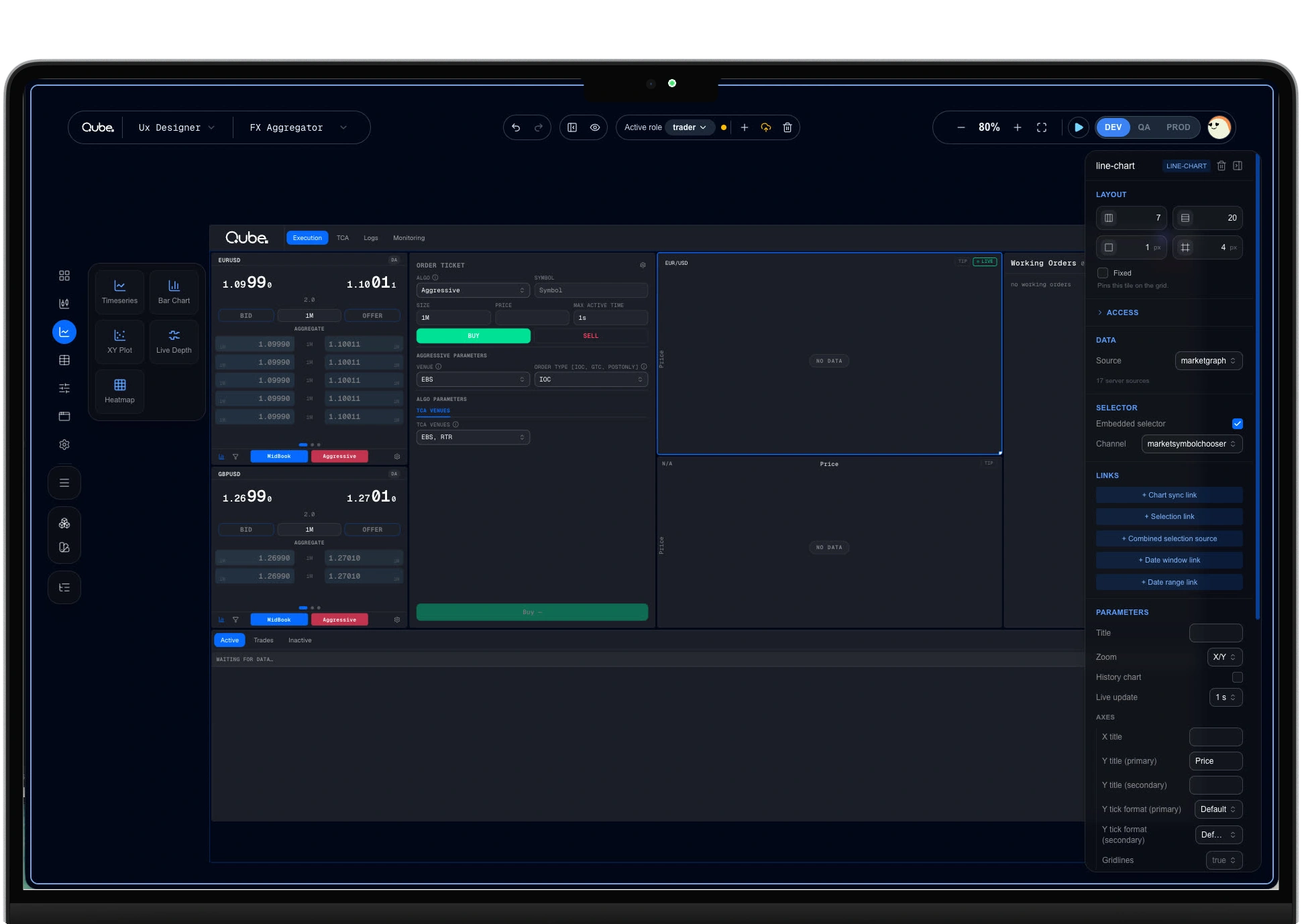Vertx Designer running on a MacBook Pro